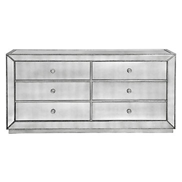 Omni Mirrored 6 Drawer Chest | Bedroom Furniture | Z Gallerie