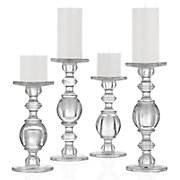  Caprise Pillar Holders - Clear