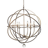 Eclipse Chandelier - Olde Silver