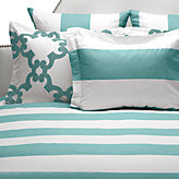 Hampton Stripe Bedding - Aquamarine