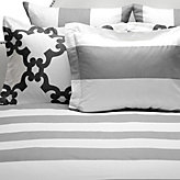 Hampton Stripe Bedding - Grey