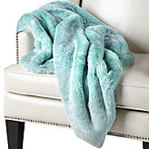 Chinchilla Throw - Aquamarine