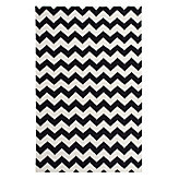 Zig Zag Dhurrie Rug - Black / White