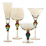 Majestic Stemware - Sets of 4 - Amber