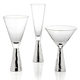 Midas Stemware - Sets of 4 - Silver