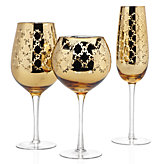 Montecito Stemware - Sets of 4 - Gold