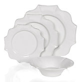 Quadra Dinnerware - Sets of 4 - White