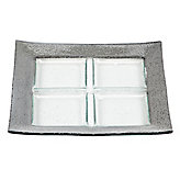Luxe Square Serving Tray - Silver