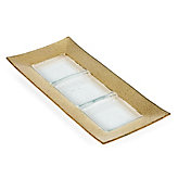 Luxe Rectangular Serving Tray - Gold