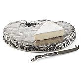 Woodgrain Platter With Knife