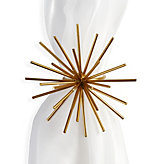 Spike Napkin Ring - Set of 4 - Gold
