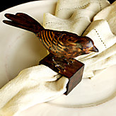 Bird Napkin Ring - Set of 4