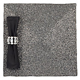 Beaded Placemat - Set of 4 - Charcoal