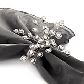 Firethorn Napkin Ring - Set of 4 - Silver