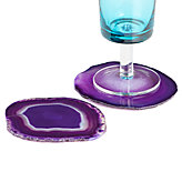Agate Coaster - Set of 4 - Aubergine
