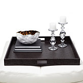 Everglades Large Square Tray - Brown