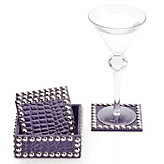 Everglades Coaster Set - Eggplant