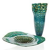 Ortana Plate & Vase - Blue/Green