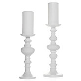 Mariposa Pillar Holder - White