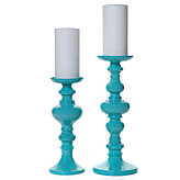 Mariposa Pillar Holder - Aquamarine