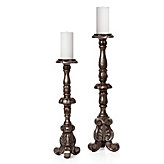 Florentine Pillar Holder - Champagne