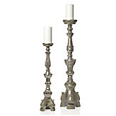 Palazzo Pillar Holder - Silver