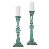 Vendome Pillar Holder - Aquamarine