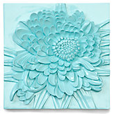 Chrysanthemum Plaque - Aquamarine