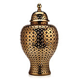 Ceramic Filigree Jar