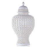 Ceramic Filigree Jar