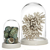 Glass Bell Jar - White