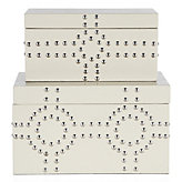 Bodega Storage Boxes Set of 2 - Sand