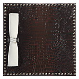 Faux Croc Placemat - Set of 4 - Silver Studs