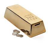 Gold Bar Coin Bank