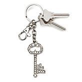 Crystal Key Keychain