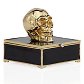 Enamel Skull Trinket Box