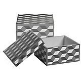 Geo Cube Box - Grey