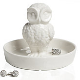 Porcelain Owl Jewelry Bowl