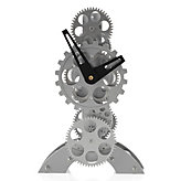 Tall Gear Table Clock