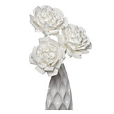 Large Village Flower - Set of 3 - White