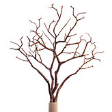Faux Wood Twig Branch - Set of 3 - Brown