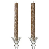Metallic Tapers - Set of 2 - Gold