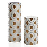 Perspective Candle - Silver/Gold