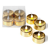 LED Tealight Set - Gold