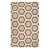 Odeon Dhurrie Rug - Chocolate/Citrus