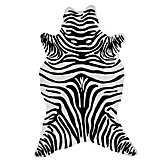 Zebra Rug - Black
