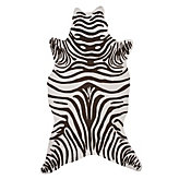 Zebra Rug - Grey