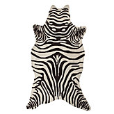Zebra Rug - Chocolate Brown