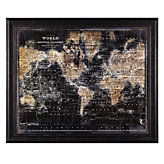 Golden World Map
