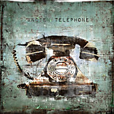 Vintage Telephone - Glass Coat